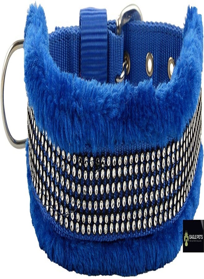 Eagle Pets Nylon Fur Dog Harness, Dog Collar & Leash Set for Puppy. Adjustable.Soft Fabric Made for Puppy, Best for 3-8kg Dogs. (Blue, Extra Small) - Image 3